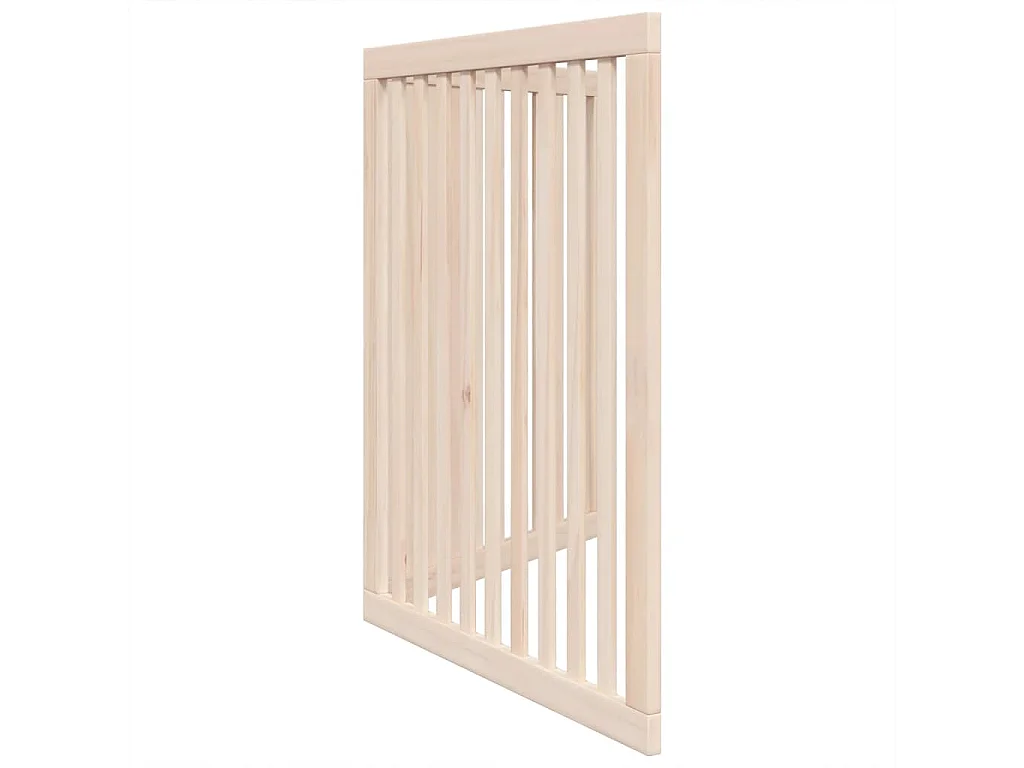 Portão para cães dobrável 2 painéis 160 cm madeira de álamo