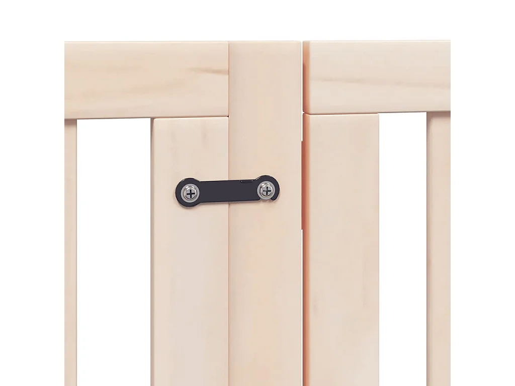 Barrière pour chien porte pliable 12 panneaux bois de peuplier