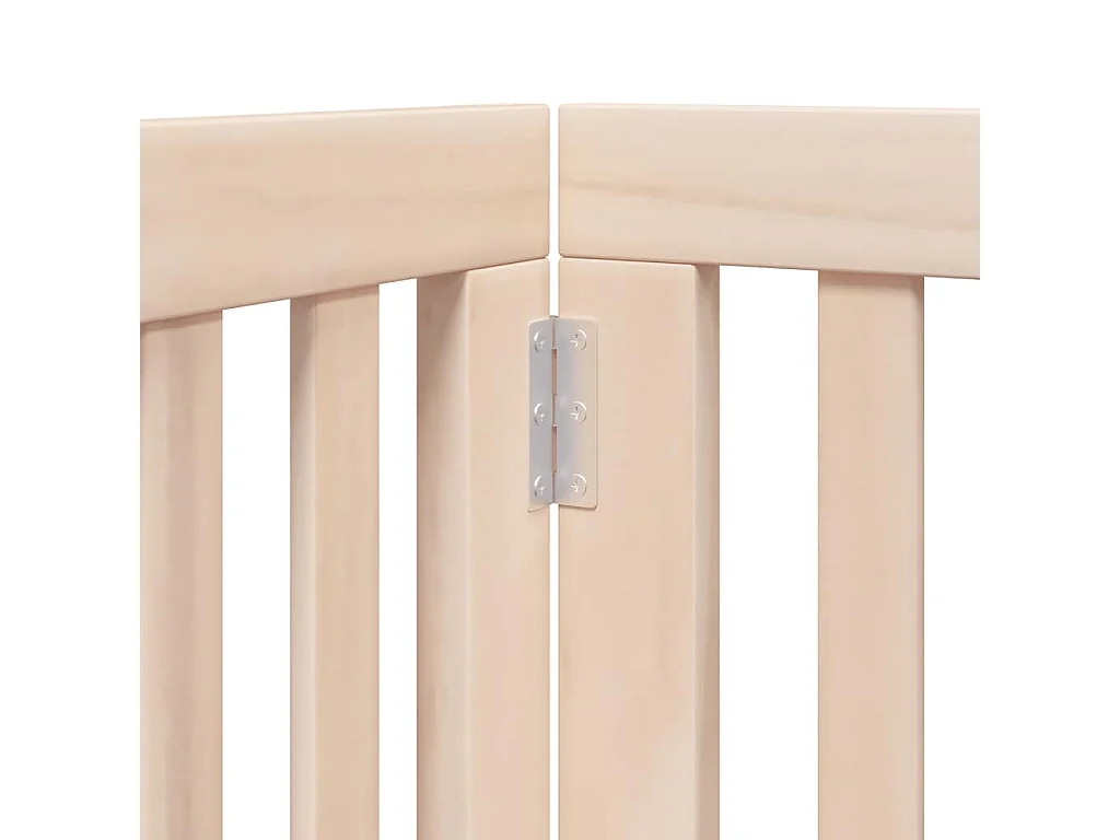 Barrière pour chien porte pliable 12 panneaux bois de peuplier