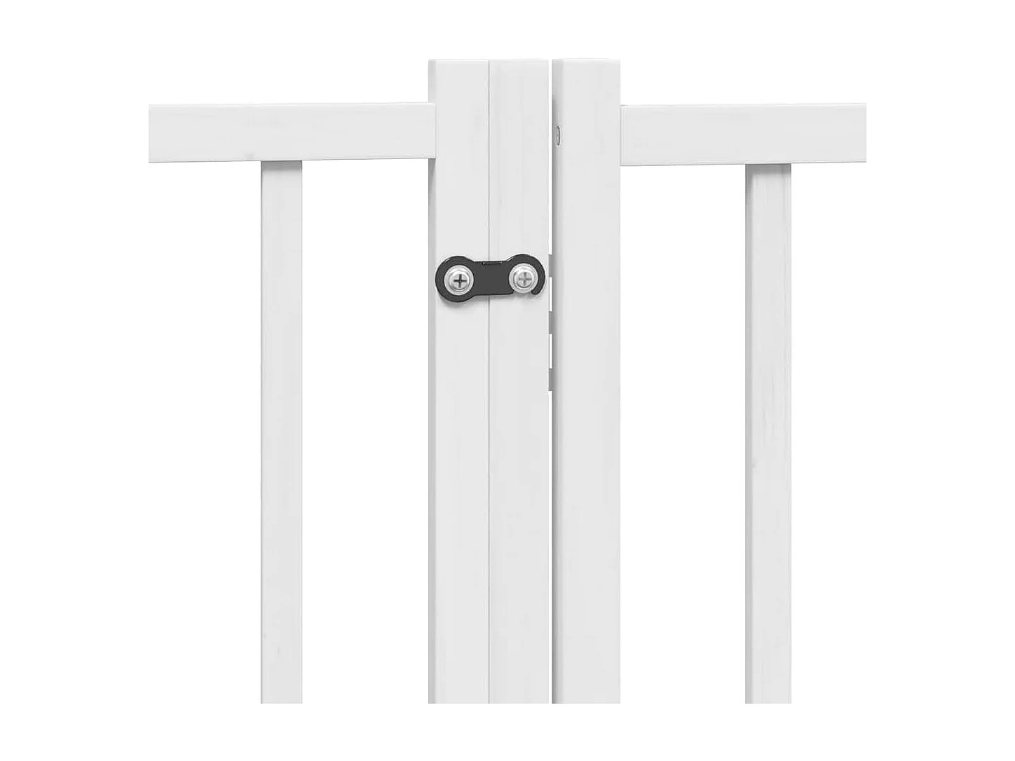 Puerta de perros plegable 12 paneles madera álamo blanca 960 cm