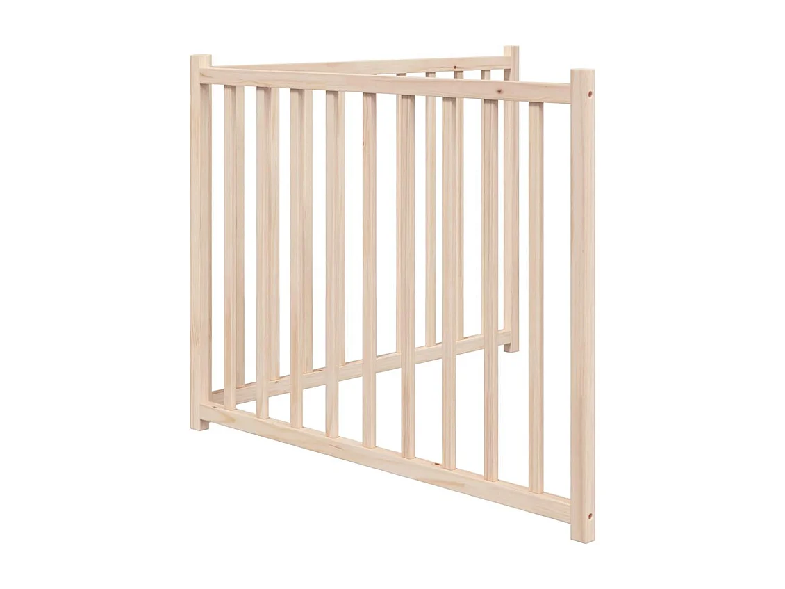 Portão para cães dobrável 2 painéis 160 cm madeira abeto maciça