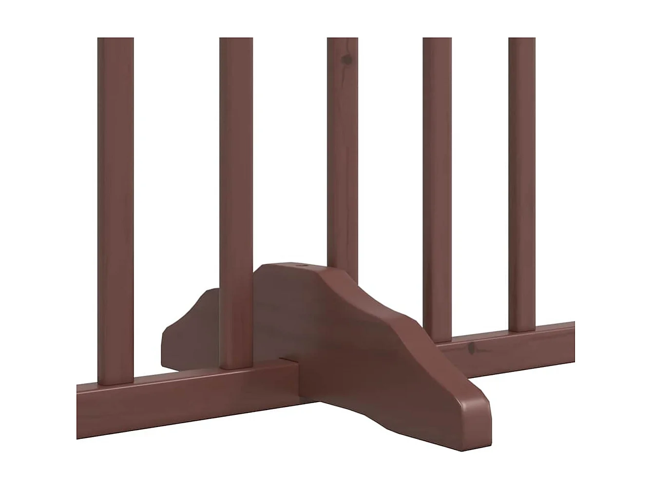 Portão cães com porta dobrável 8 painéis 640 cm álamo castanho