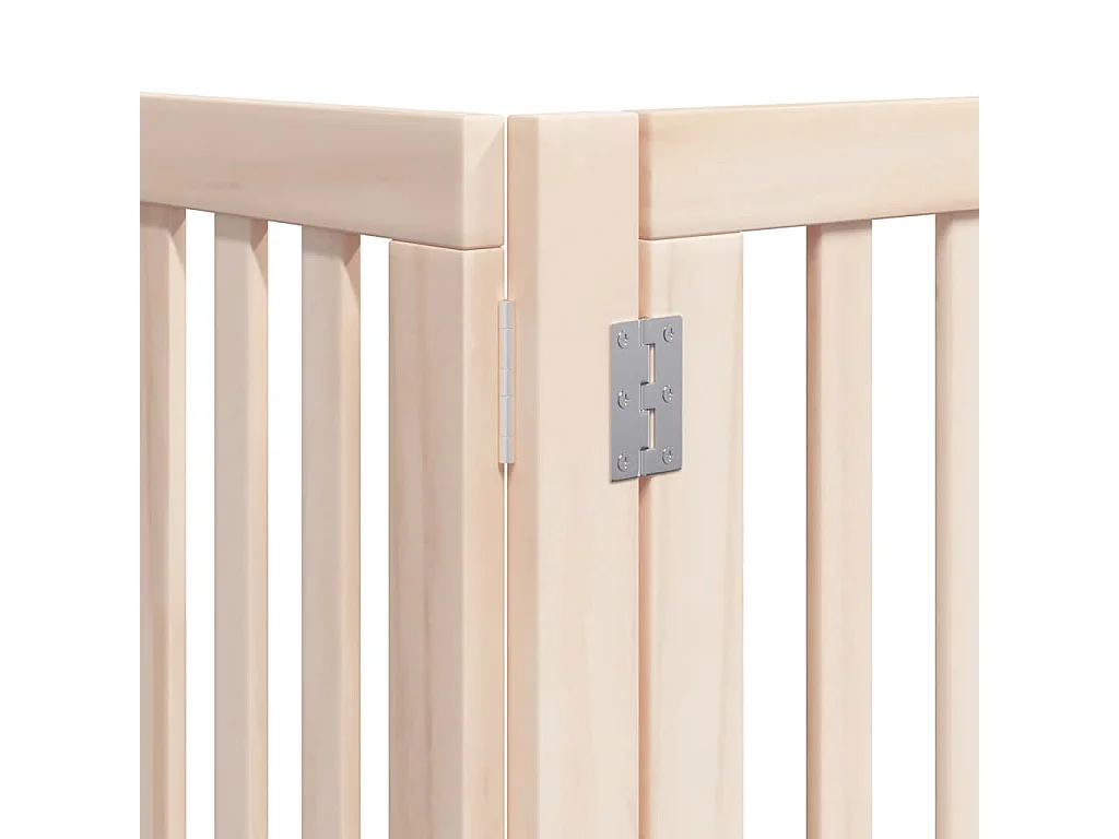 Barrière pour chien porte pliable 15 panneaux bois de peuplier