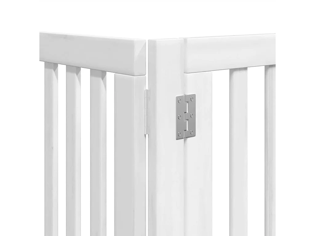 Barrière pour chien porte pliable 12 panneaux bois de peuplier