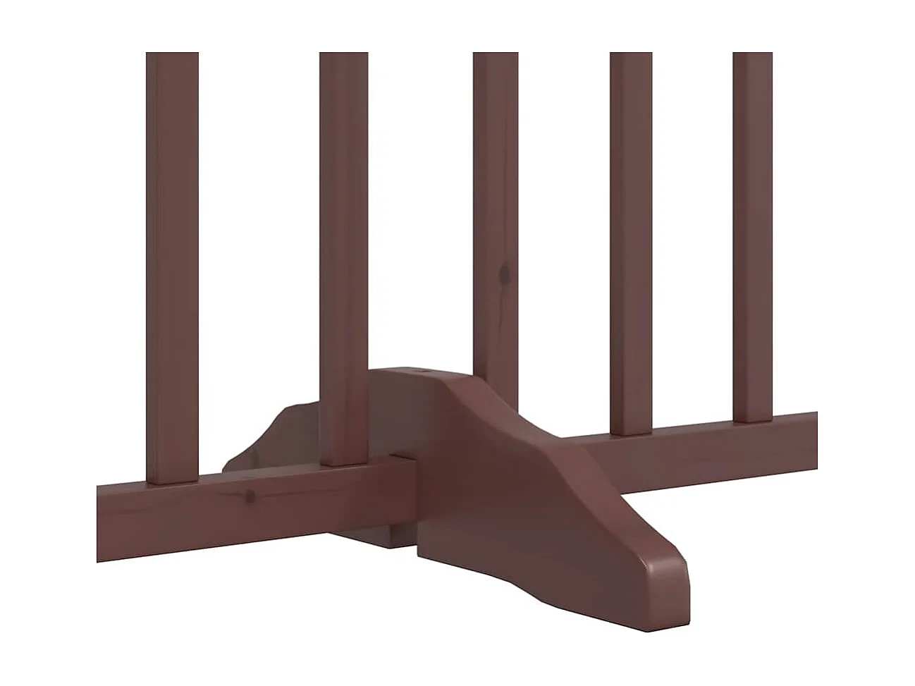 Barrière pour chien porte pliable 12 panneaux bois de peuplier