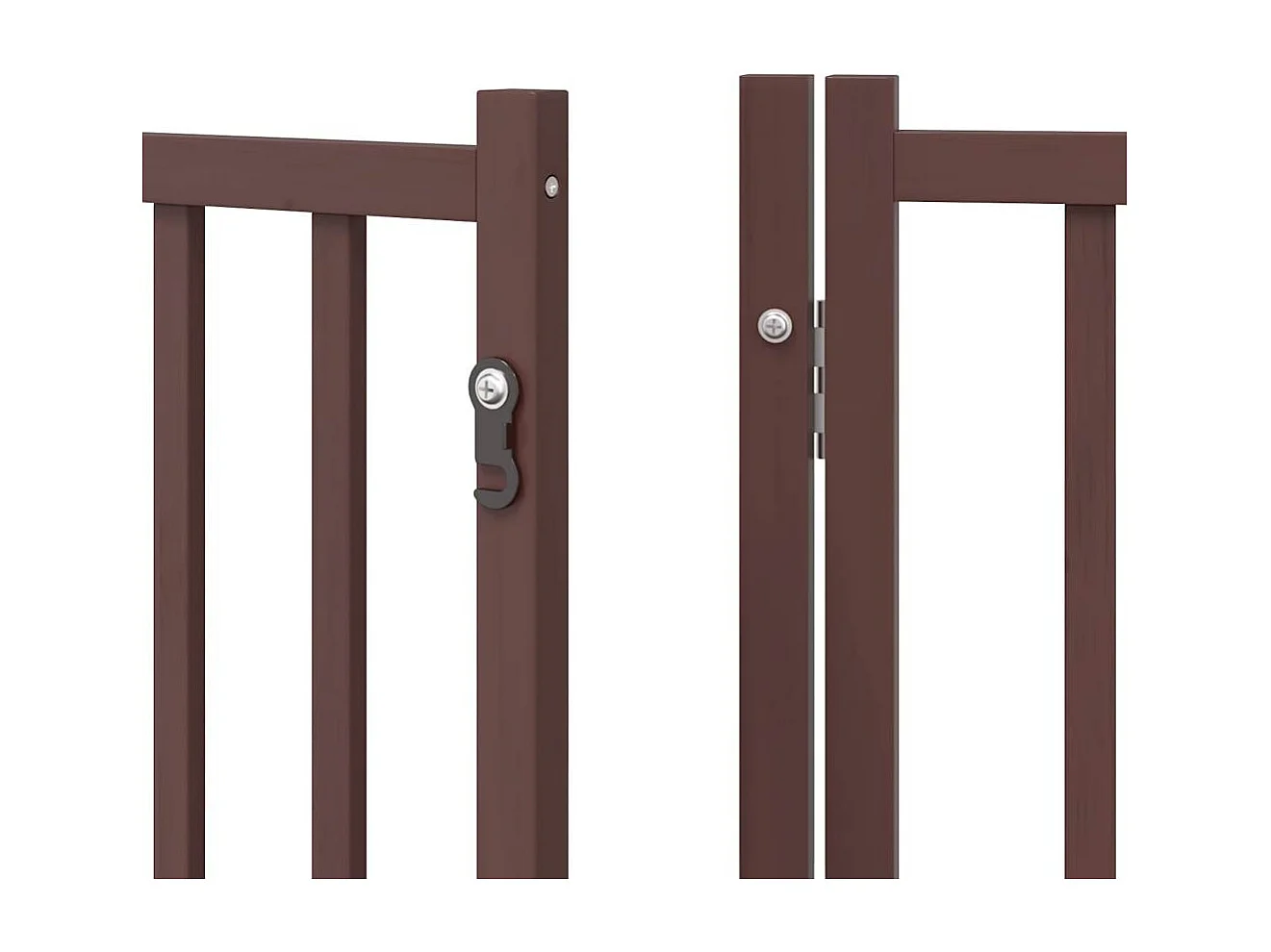 Barrière pour chien porte pliable 12 panneaux bois de peuplier