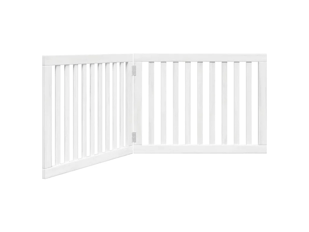 Portão para cães dobrável 2 painéis 160 cm madeira de álamo