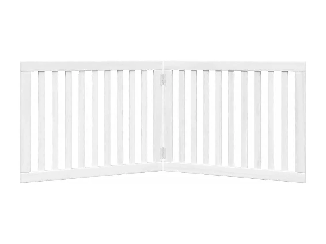 Portão para cães dobrável 2 painéis 160 cm madeira de álamo