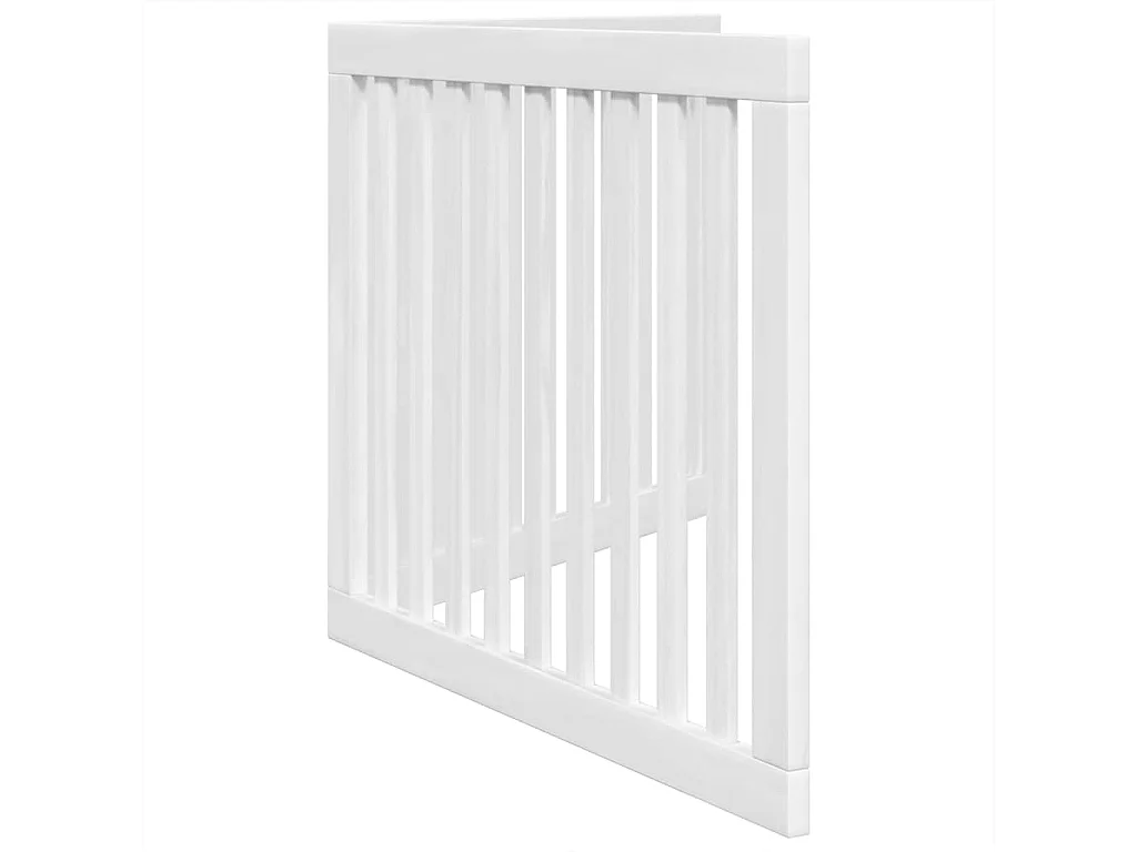 Portão para cães dobrável 2 painéis 160 cm madeira de álamo