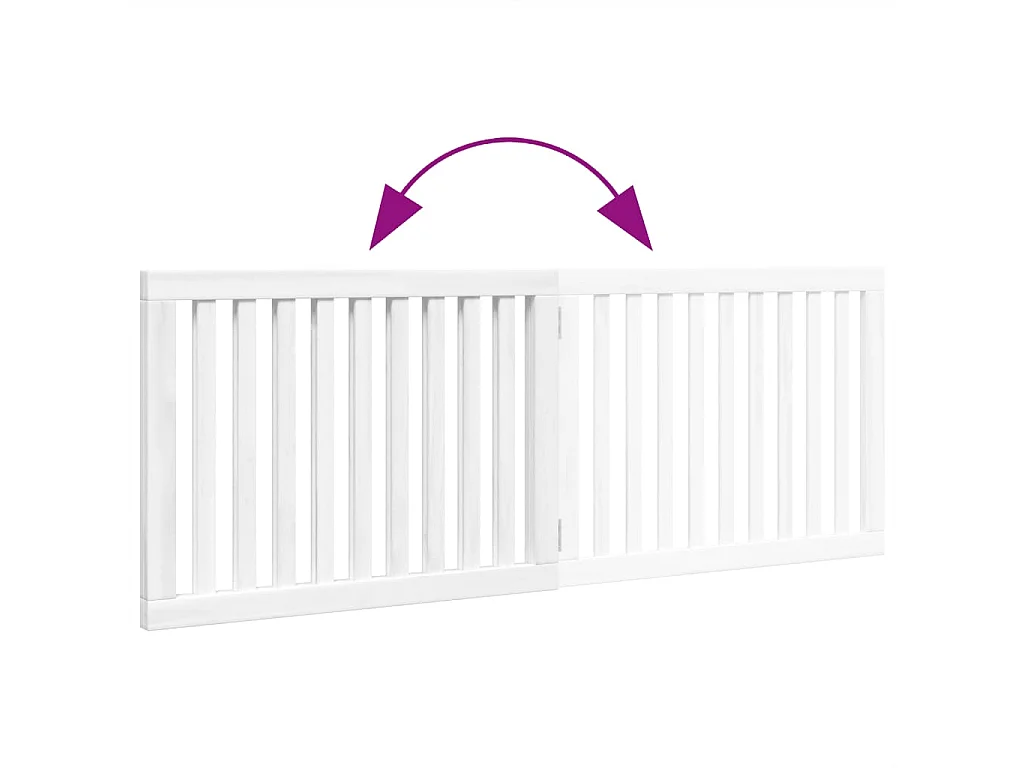 Portão para cães dobrável 2 painéis 160 cm madeira de álamo