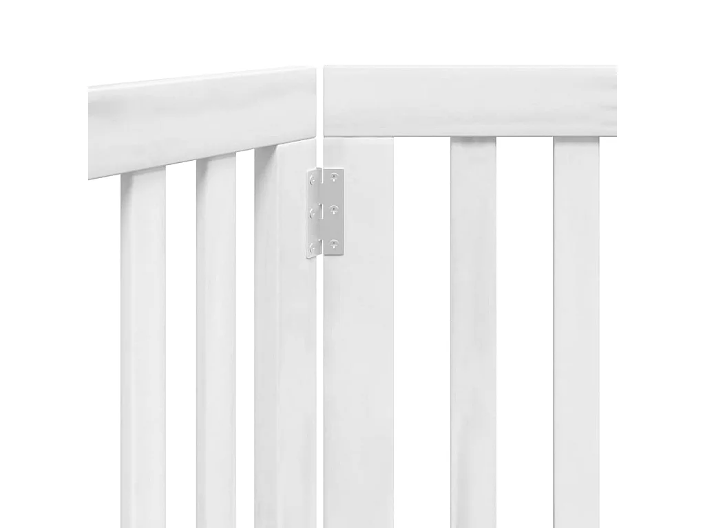 Hondenhek inklapbaar 2 panelen 160 cm populierenhout wit