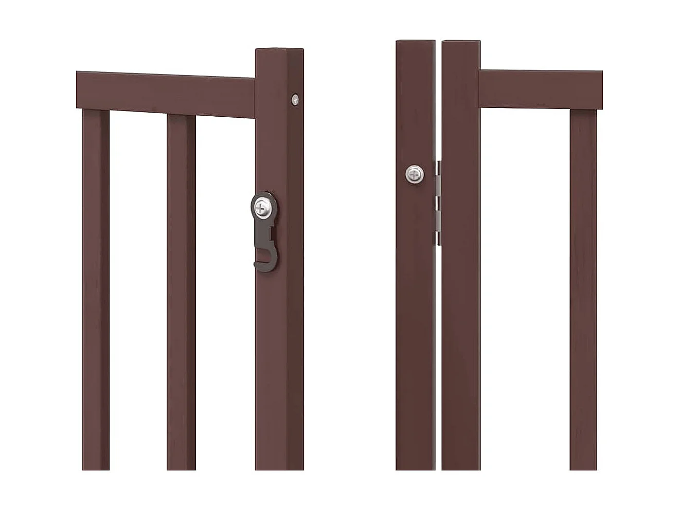 Portão cães com porta dobrável 12 painéis 600 cm álamo castanho