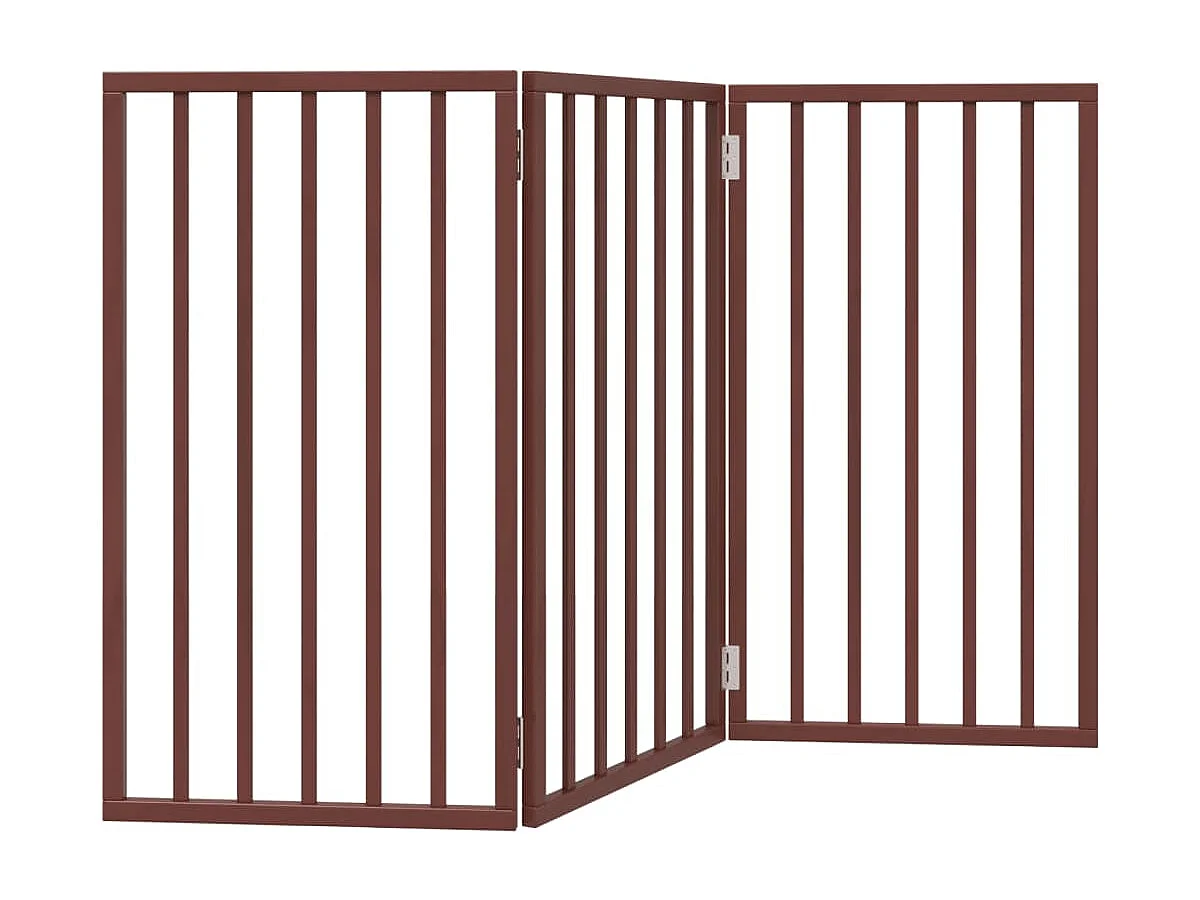 Barrière pour chien pliable 3 panneaux 150 cm bois de peuplier