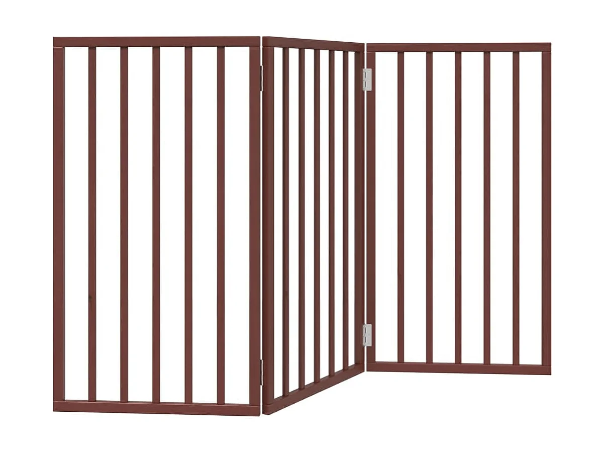 Barrière pour chien pliable 3 panneaux 150 cm bois de peuplier