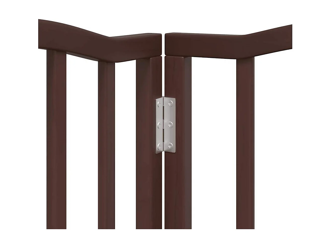 Portão para cães com porta dobrável 6 painéis 300cm álamo castanho