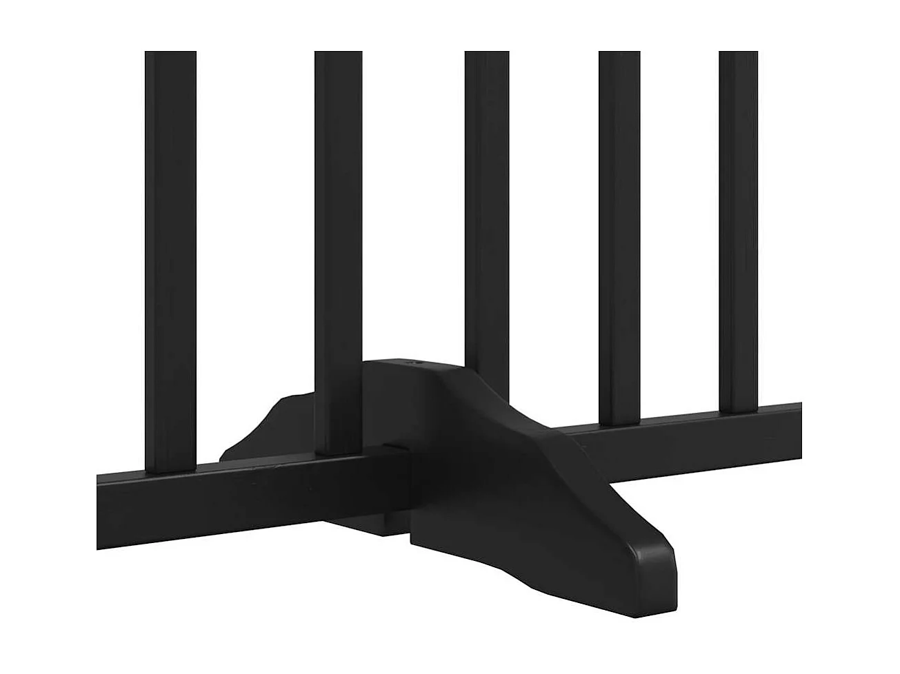 Portão para cães com porta dobrável 6 painéis 300 cm abeto preto