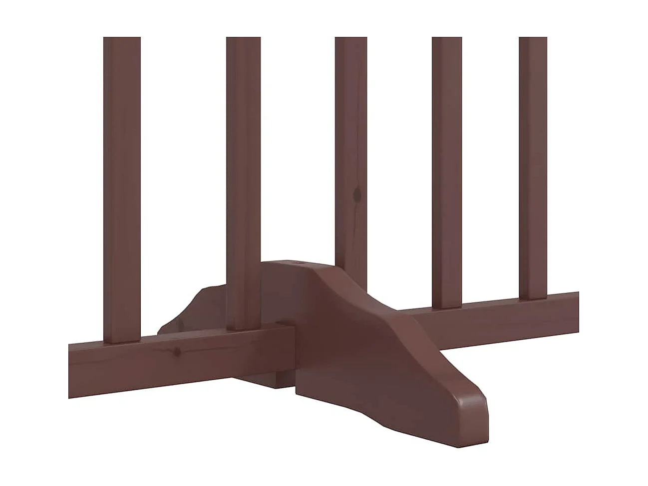 Portão cães com porta dobrável 8 painéis 640 cm álamo castanho