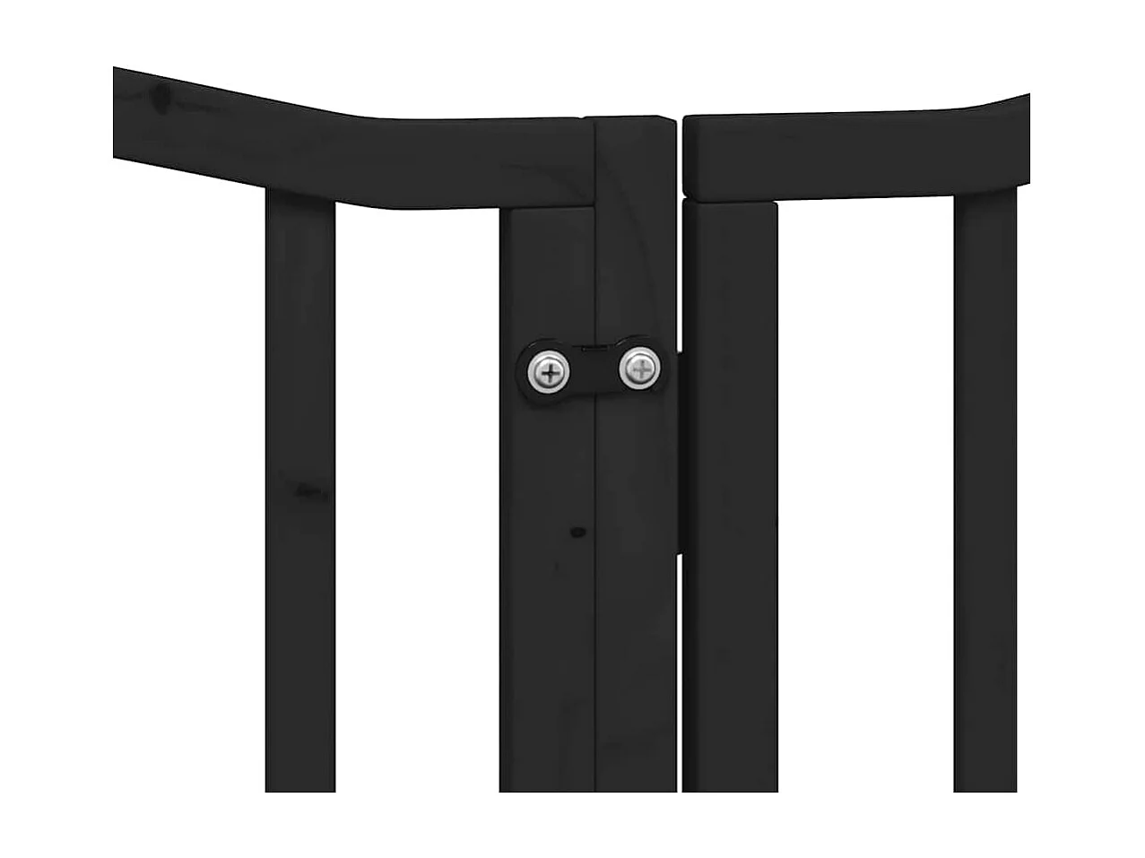 Portão para cães com porta dobrável 9 painéis 450 cm álamo preto