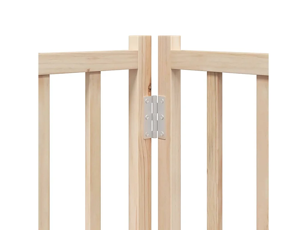 Barrière pour chien porte pliable 15 panneaux bois de peuplier