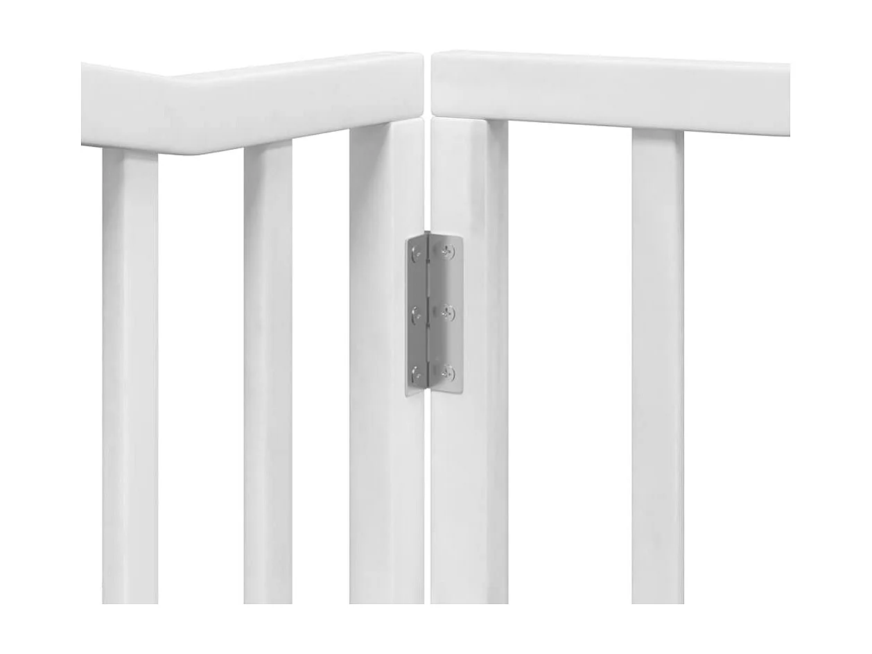 Barrière pour chien porte pliable 10 panneaux bois de peuplier