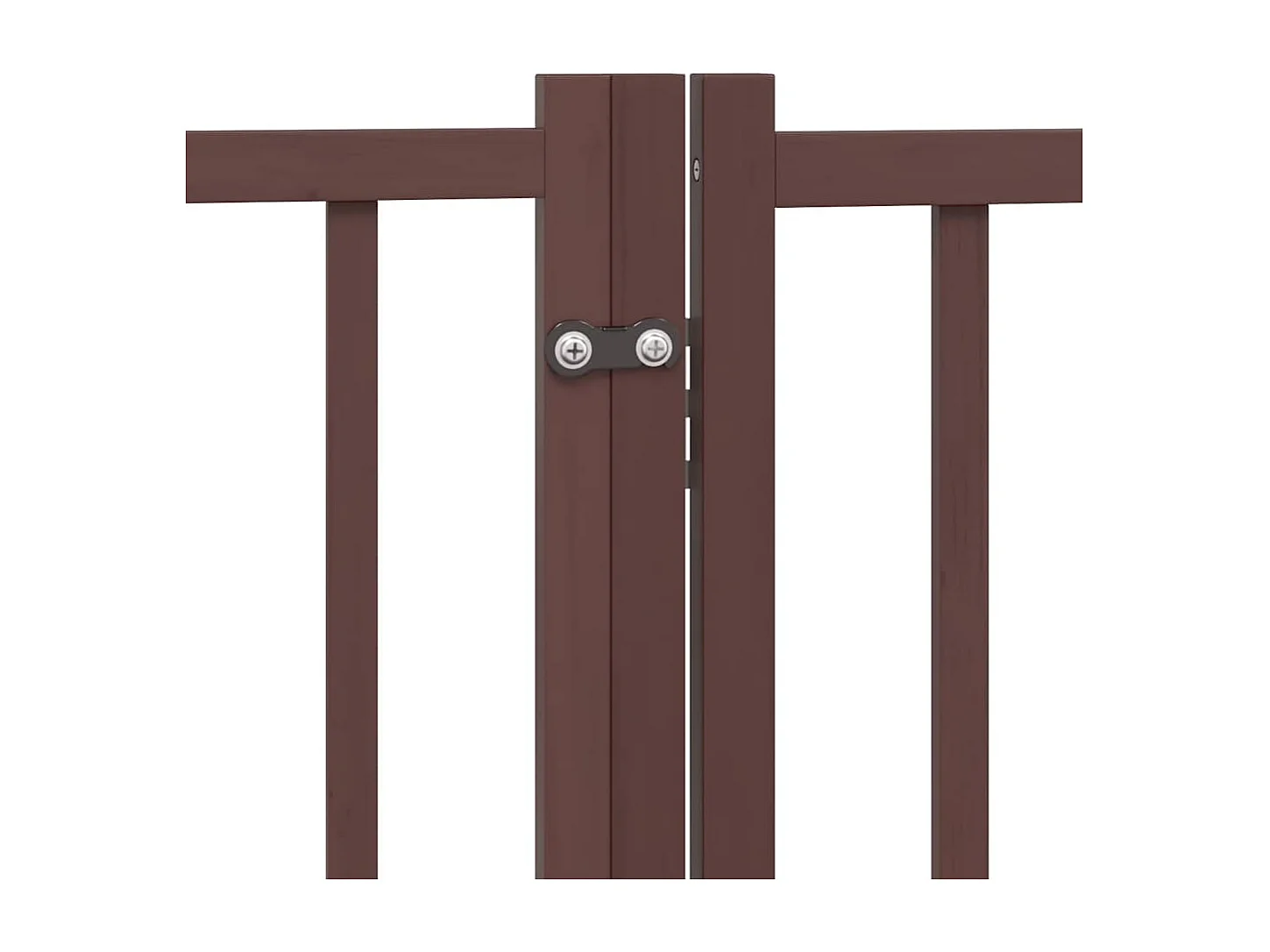 Puerta de perros plegable 9 paneles madera álamo marrón 450 cm