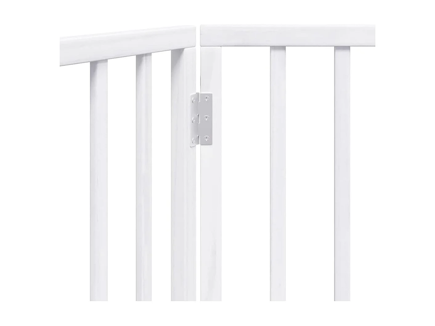 Barrière pour chien pliable à 2 panneaux Blanc 160 cm Bois de peuplier