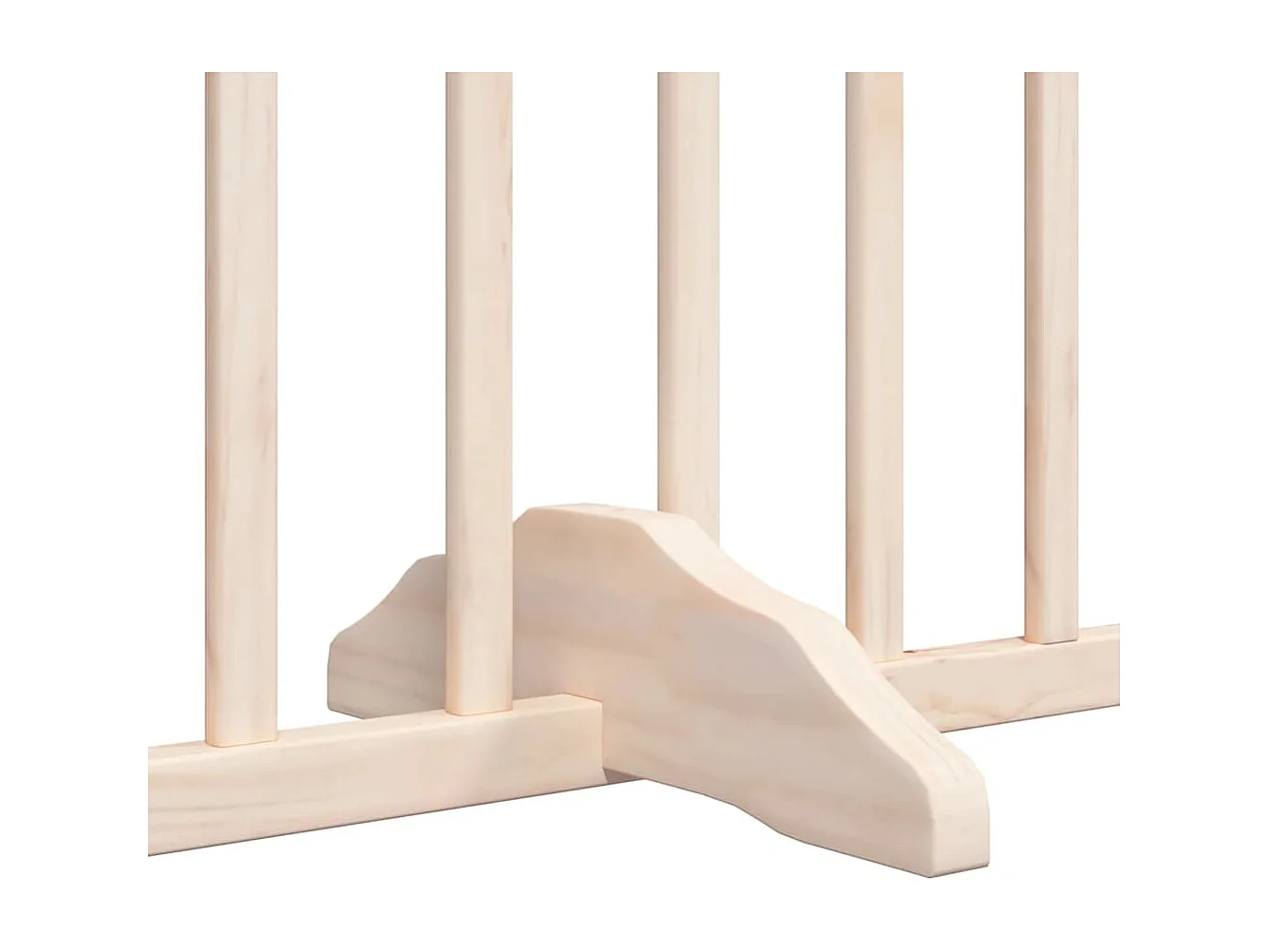 Puerta para perros plegable 10 paneles madera de álamo 800 cm