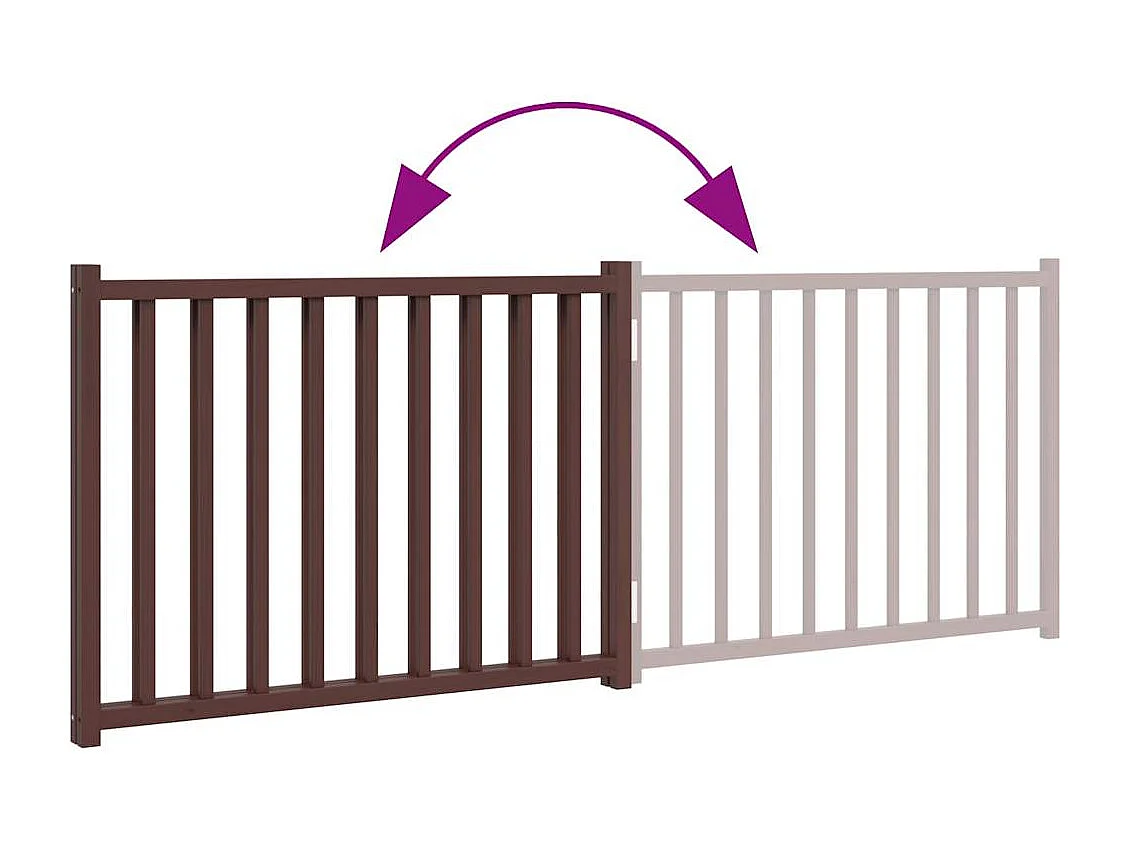 Barrière pour chien pliable 2 panneaux 160 cm bois sapin massif