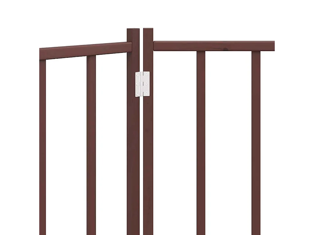 Barrière pour chien pliable 2 panneaux 160 cm bois sapin massif