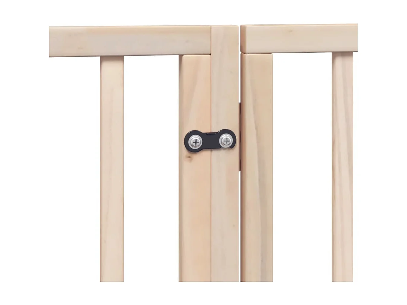 Barrière pour chien avec porte pliable 6 panneaux 300 cm Bois de peuplier