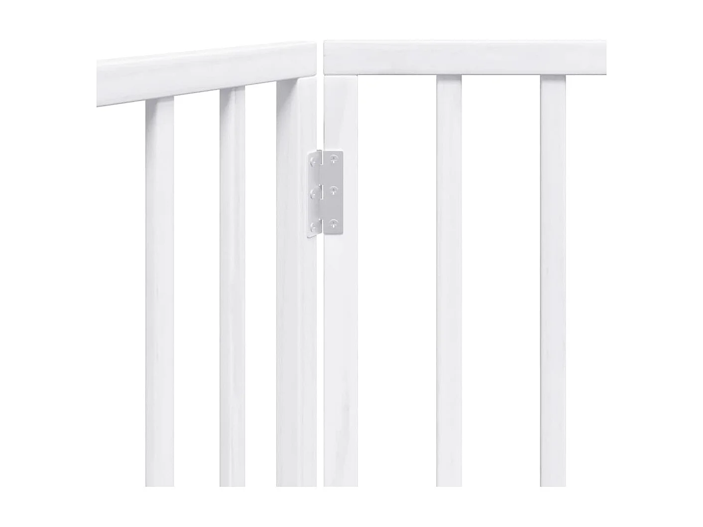 Barrière pour chien pliable à 3 panneaux Blanc 150 cm Bois de peuplier