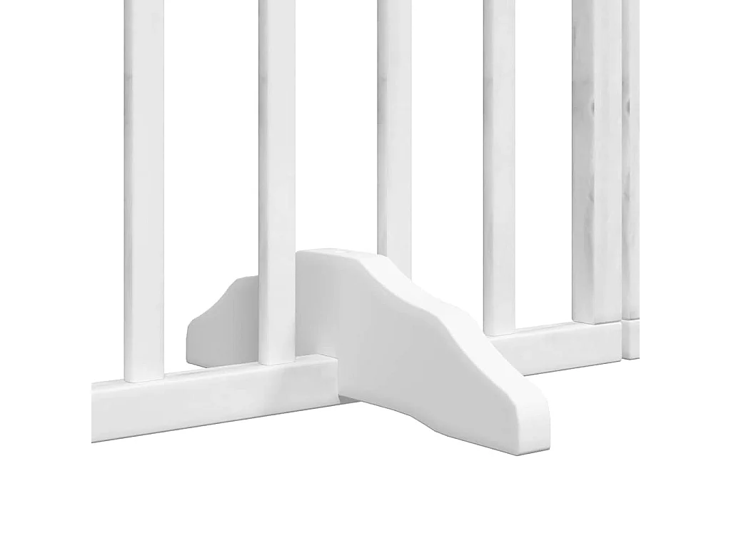 Barrière pour chien porte pliable 12 panneaux bois de peuplier