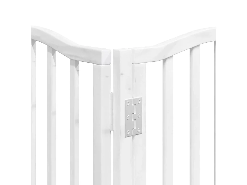 Barrière pour chien porte pliable 12 panneaux bois de peuplier