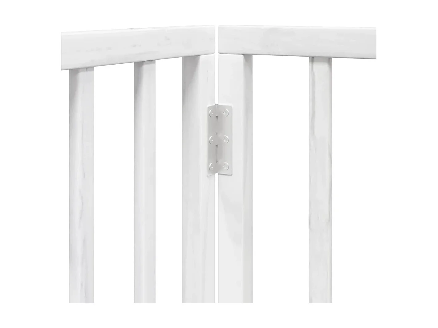 Portão para cães com porta dobrável 12 painéis 600cm álamo branco