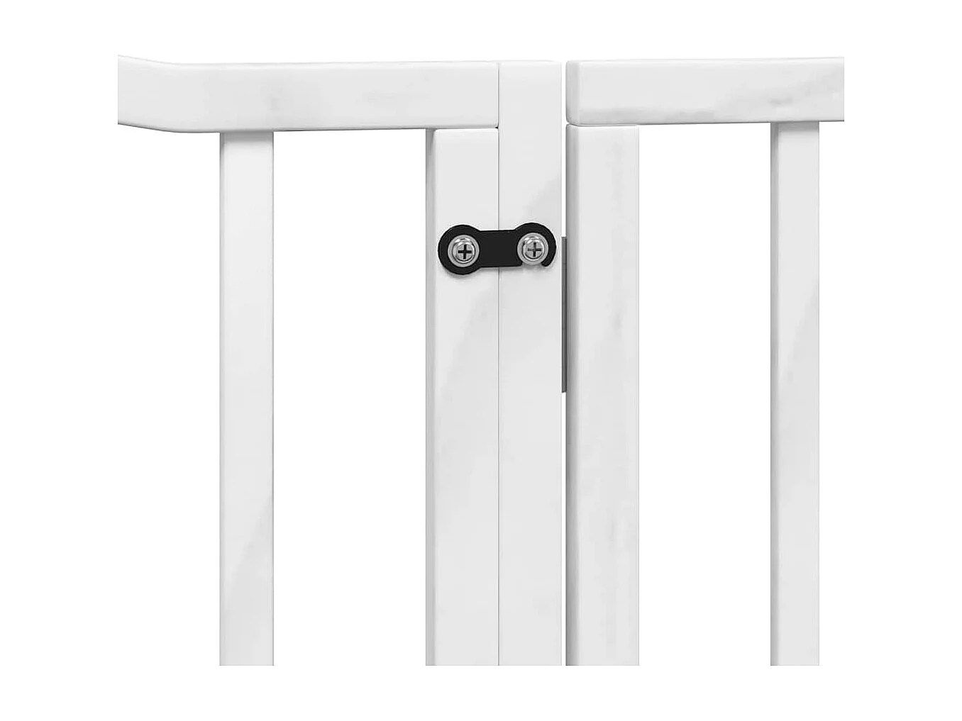 Barrière pour chien porte pliable 8 panneaux blanc bois peuplier