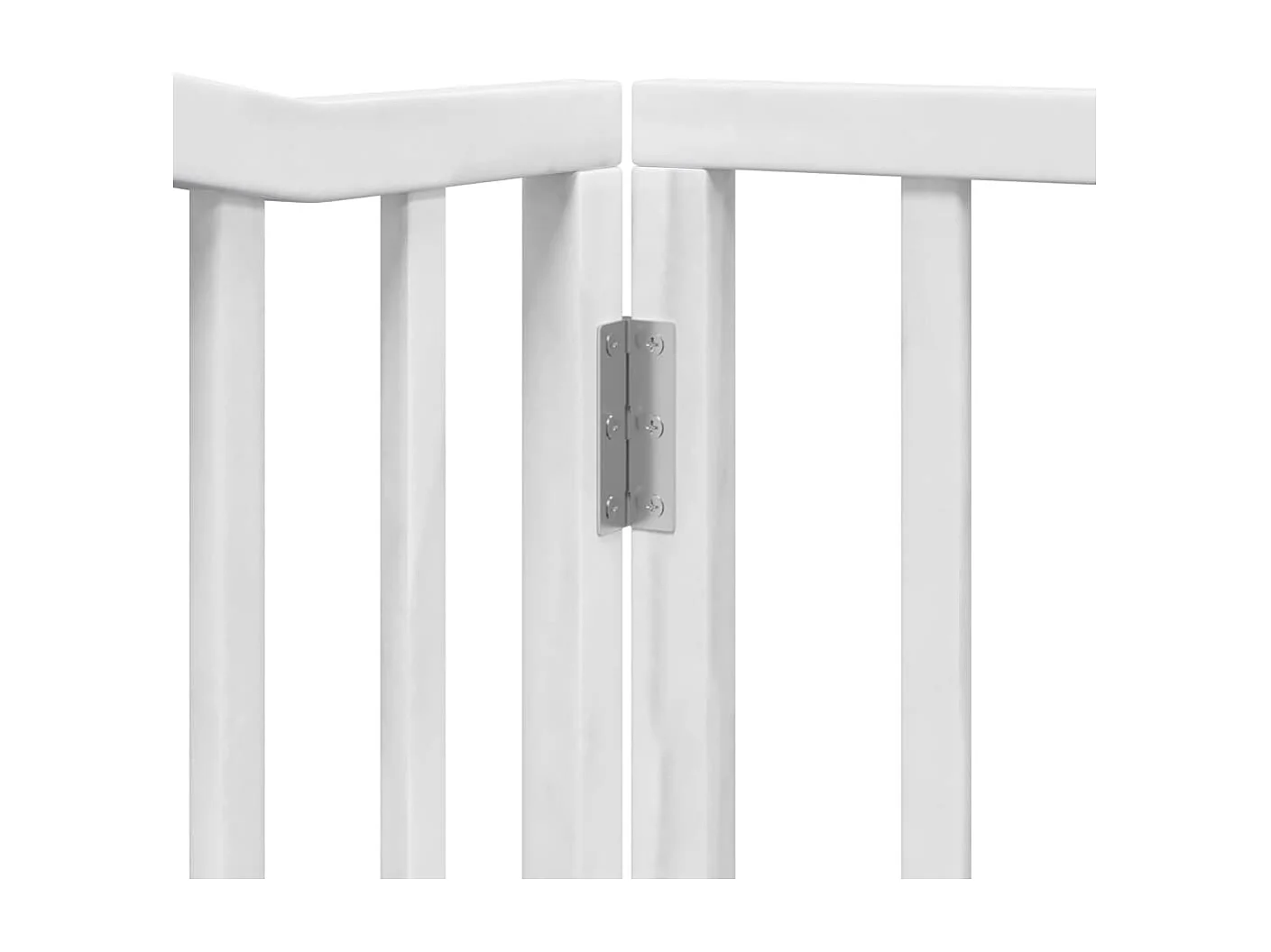 Barrière pour chien porte pliable 8 panneaux blanc bois peuplier