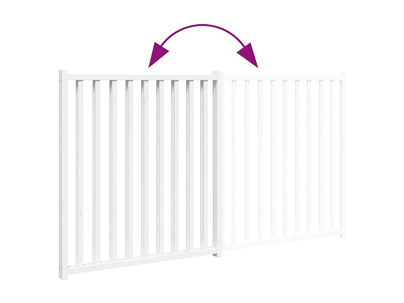 Barrière pour chien pliable 2 panneaux 160 cm bois sapin massif