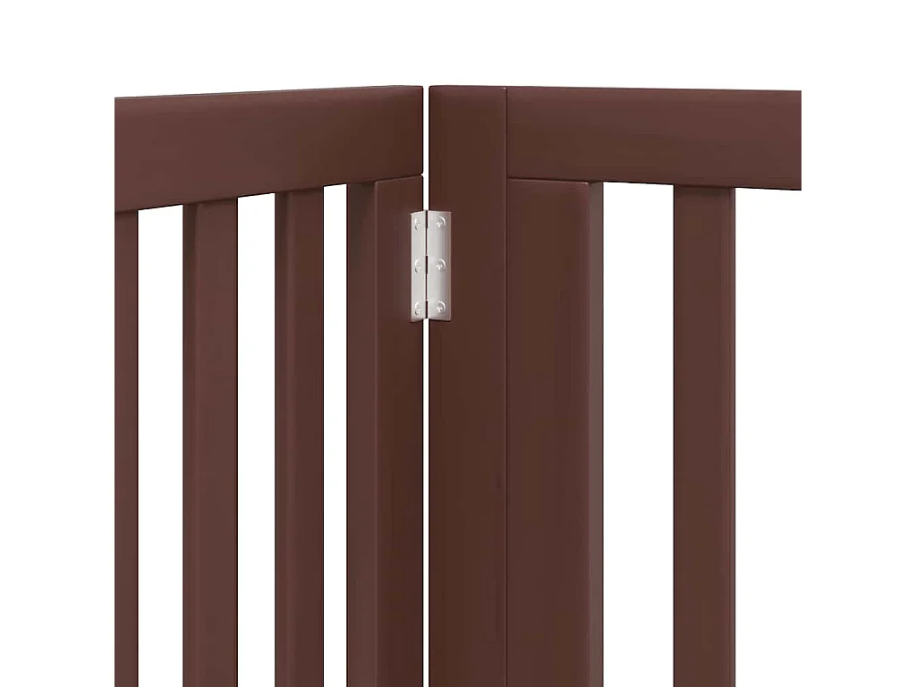 Barrière pour chien porte pliable 8 panneaux bois de peuplier