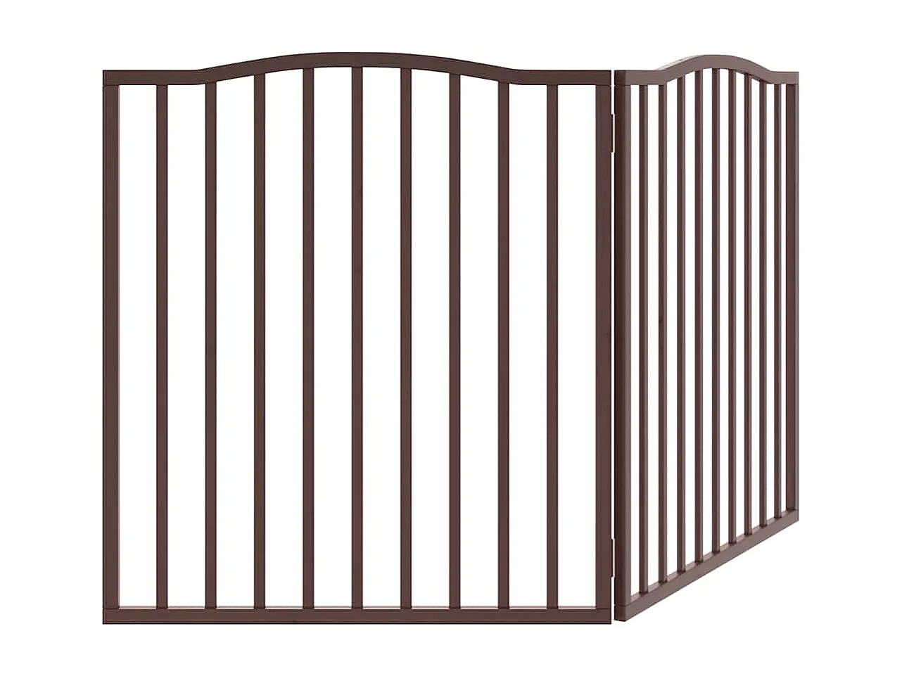 Barrière pour chien pliable 2 panneaux 160 cm bois de peuplier