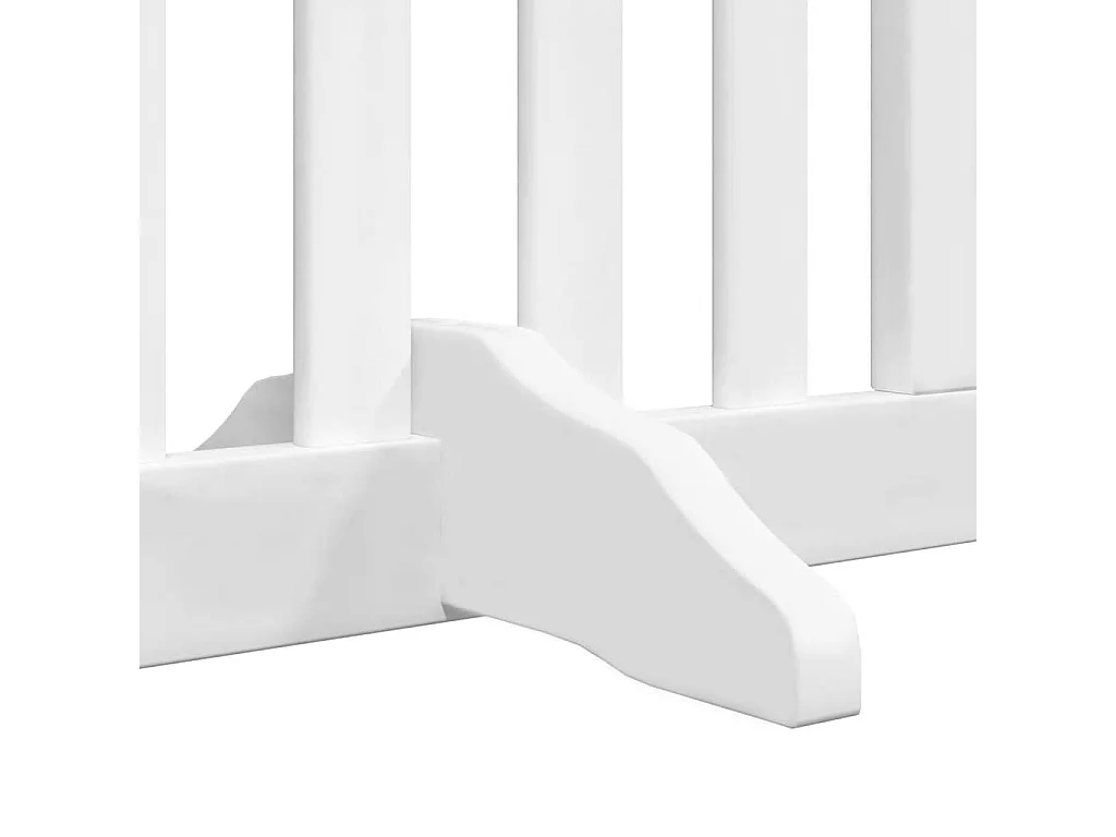 Barrière pour chien porte pliable 12 panneaux bois de peuplier