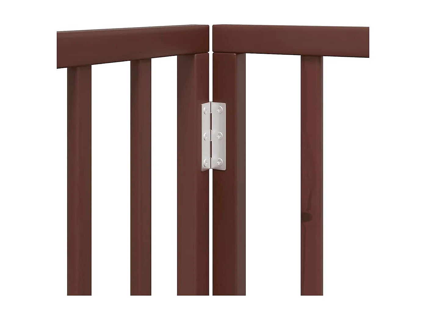 Puerta de perros plegable 12 paneles madera álamo marrón 600 cm