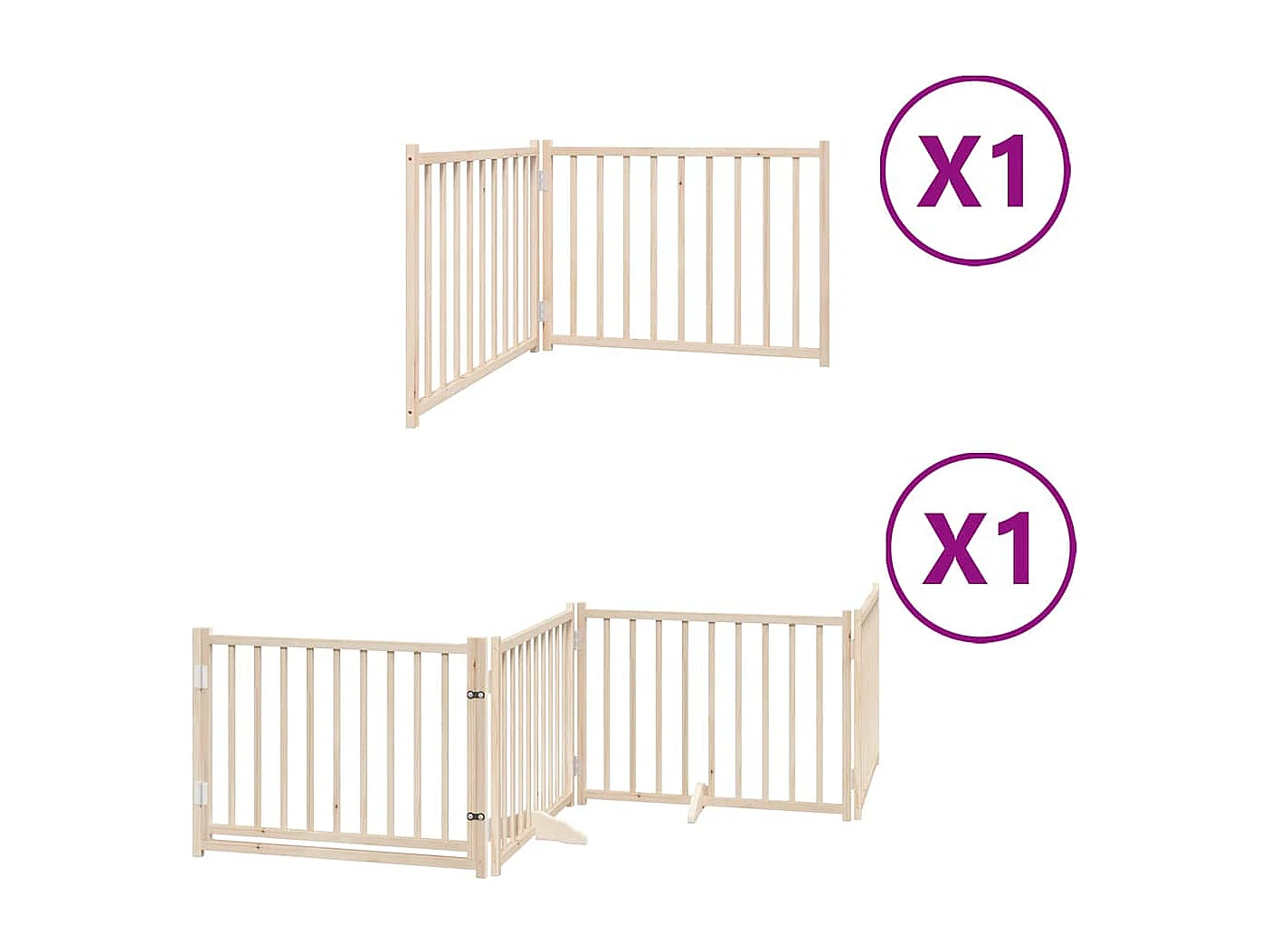 Portão para cães com porta dobrável 6 painéis 480 cm álamo