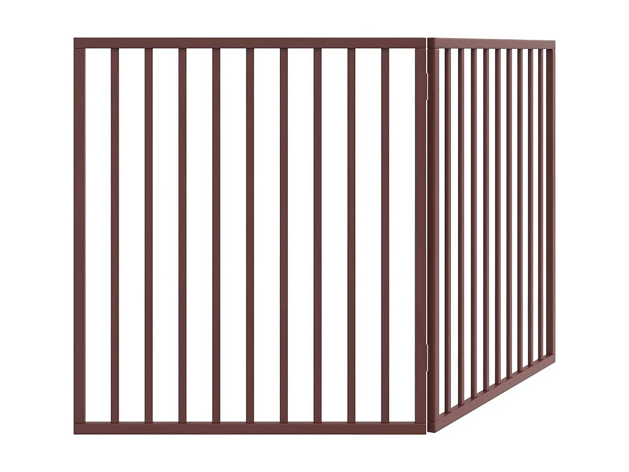 Barrière pour chien pliable 2 panneaux 160 cm bois de peuplier