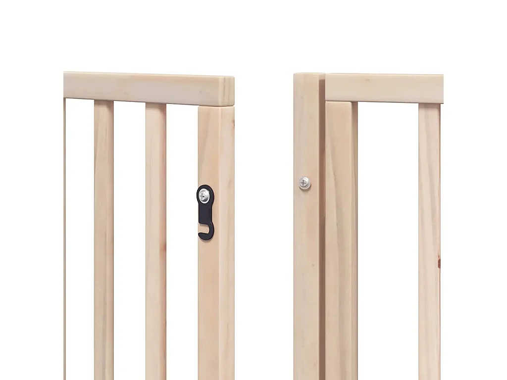 Puerta para perros plegable 12 paneles madera de álamo 600 cm
