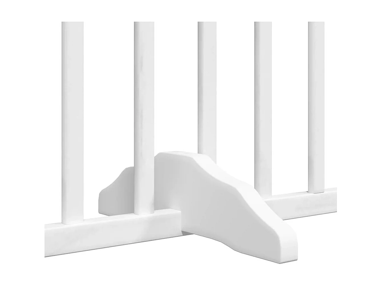 Barrière pour chien porte pliable 6 panneaux blanc bois peuplier