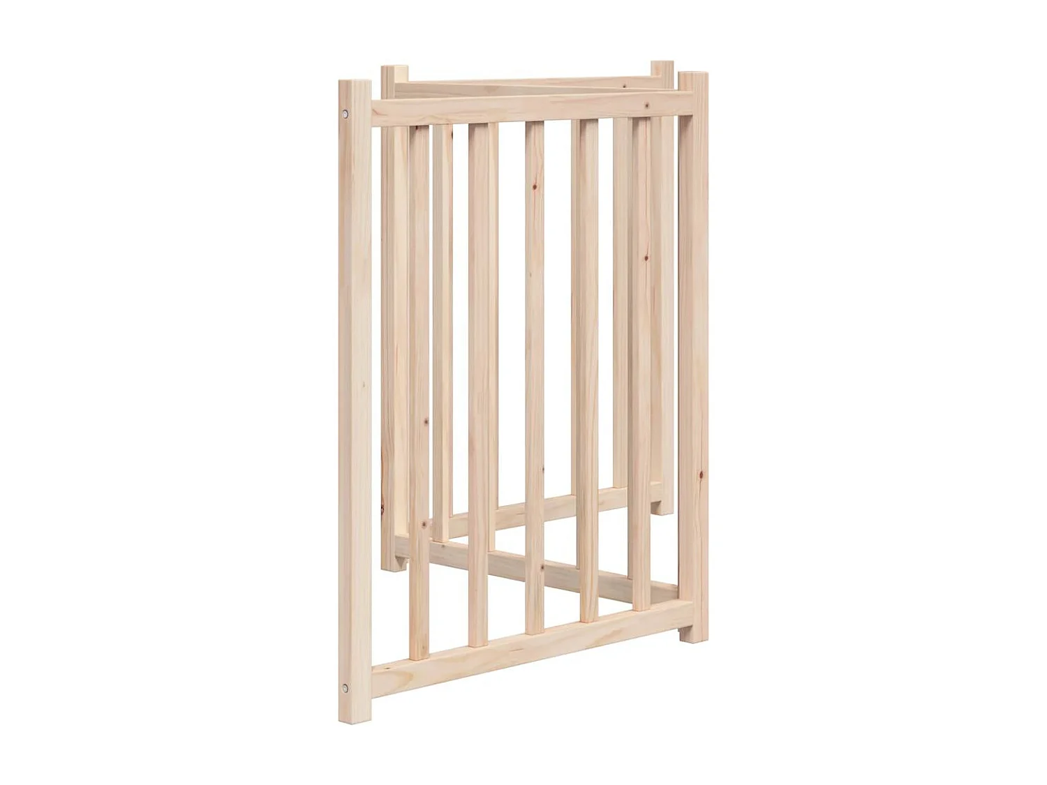 Puerta para perros plegable 3 paneles madera de abeto 150 cm