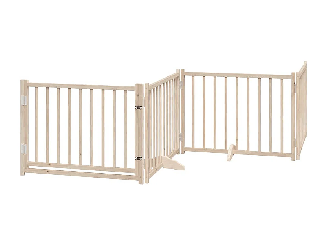 Portão para cães com porta dobrável 12 painéis 960 cm álamo