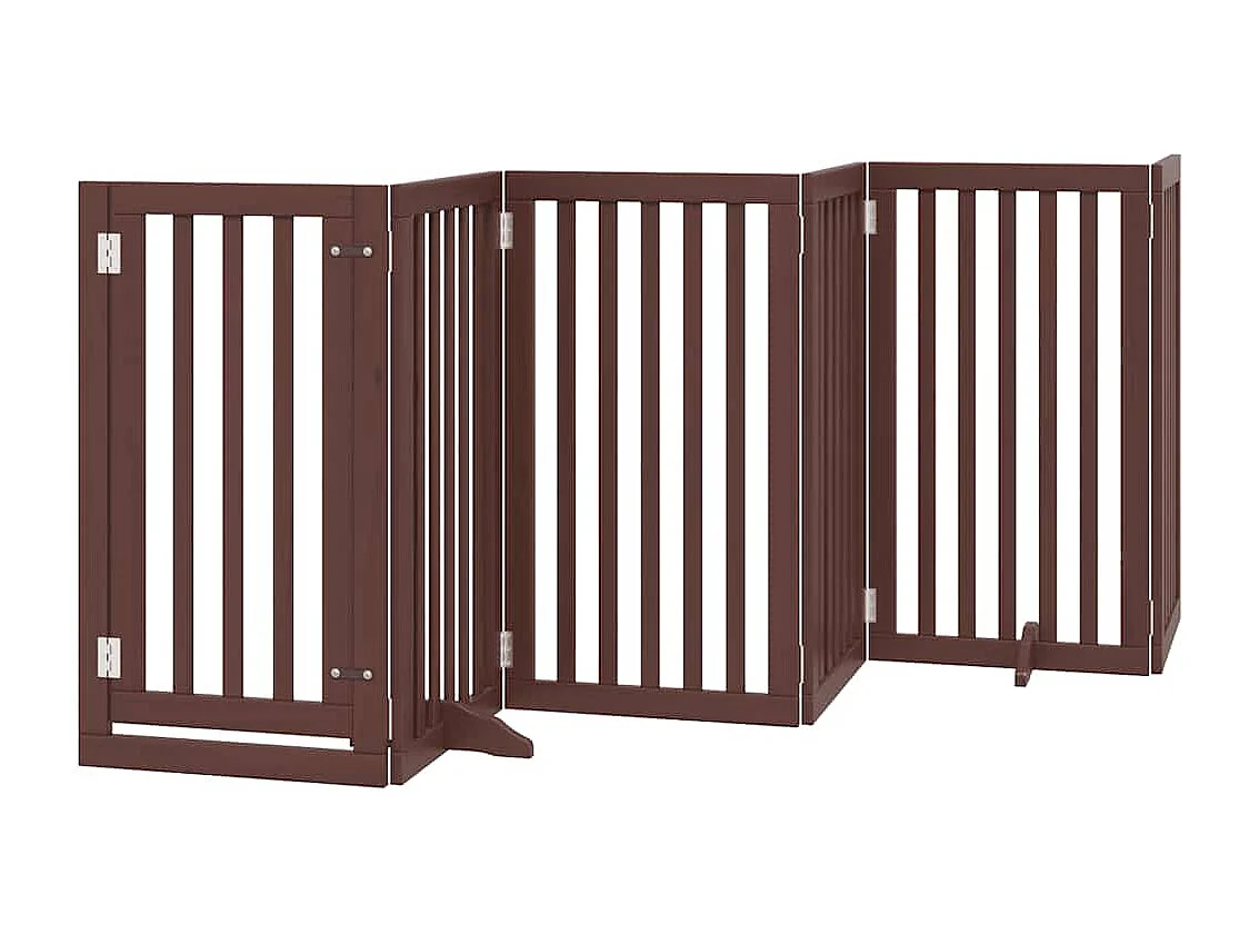 Barrière pour chien porte pliable 15 panneaux bois de peuplier