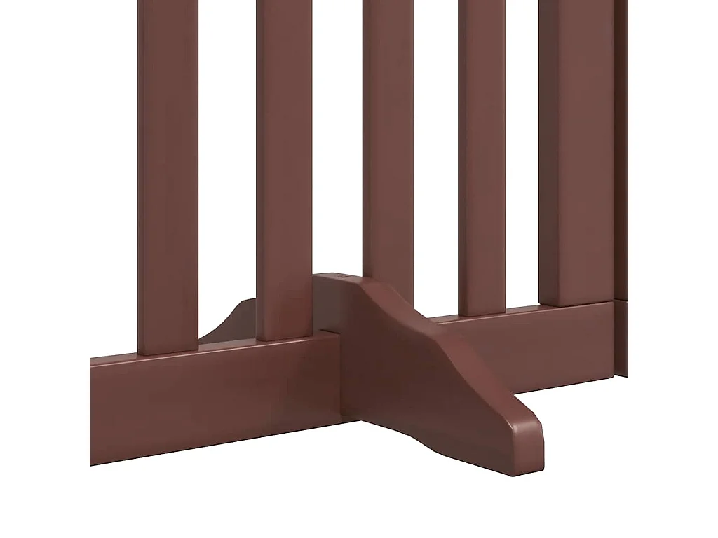 Barrière pour chien porte pliable 15 panneaux bois de peuplier