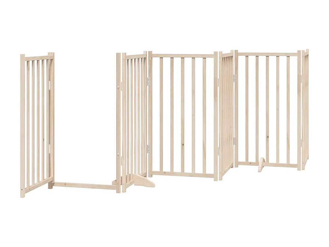 Portão para cães com porta dobrável 12 painéis 600 cm álamo